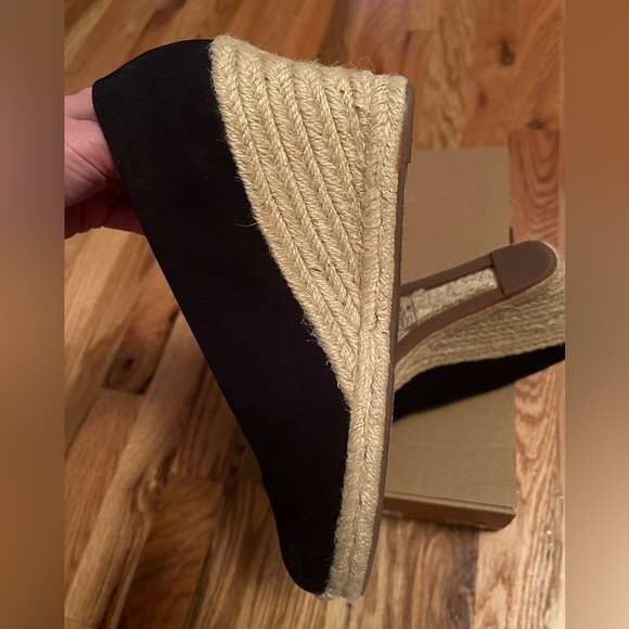 J. Crew Canvas Espadrille Wedges, Black, Size 8.5, Box included. - Picture 5 of 16